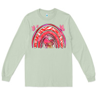 Matcha valentines day rainbow with heart Long Sleeve Tee - NancyCooperArtShop