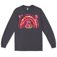 Smoke valentines day rainbow with heart Long Sleeve Tee - NancyCooperArtShop