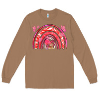 Toasted Coconut valentines day rainbow with heart Long Sleeve Tee - NancyCooperArtShop