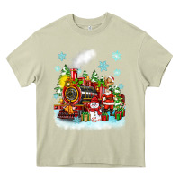 Mossy christmas polar express santa Heavy Core Tee - Zillion Design Studio