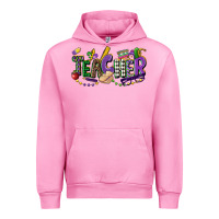Fuchsia Pink teacher mardi gras Urban Hoodie - CowGirlArtShop