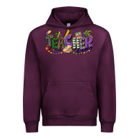 Mauve Wine teacher mardi gras Urban Hoodie - CowGirlArtShop