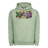 Pigment Oil Green teacher mardi gras Urban Hoodie - CowGirlArtShop