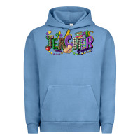 Pigment Pebble Blue teacher mardi gras Urban Hoodie - CowGirlArtShop