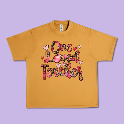 One Loved Teacher Urban Heavy Tee Designed By Jahusdesignshop
