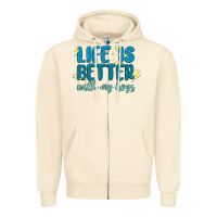 Sandshell life is better with my boys Zipper Hoodie - MaliasSmallBusiness