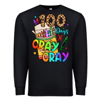 Black 100 days of cray cray Premium Sweatshirt - LillyAllenDesigns