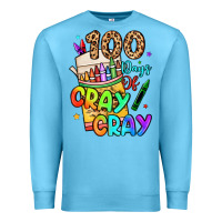 Ocean Blue 100 days of cray cray Premium Sweatshirt - LillyAllenDesigns