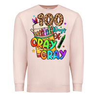 Pale Pink 100 days of cray cray Premium Sweatshirt - LillyAllenDesigns