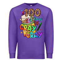 Purple 100 days of cray cray Premium Sweatshirt - LillyAllenDesigns