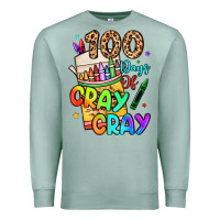 Seafoam 100 days of cray cray Premium Sweatshirt - LillyAllenDesigns