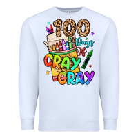 White 100 days of cray cray Premium Sweatshirt - LillyAllenDesigns