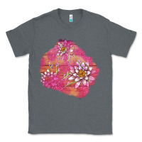 V.d  Lavender And Lotus Patches Classic Tee | Teevron