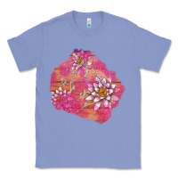 Colony Blue v.d  lavender and lotus patches Classic Tee - AdoDesignShop