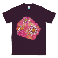 Plum v.d  lavender and lotus patches Classic Tee - AdoDesignShop