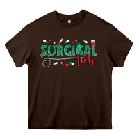 Chocolate Brown surgical tech Heavy Core Tee - texasbilliewilder
