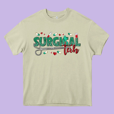 Surgical Tech Heavy Core Tee Designed By Texasbilliewilder