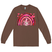 Chestnut valentines day rainbow with cupid gnome Long Sleeve Tee - NancyCooperArtShop