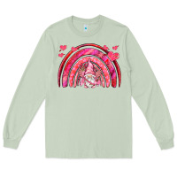 Matcha valentines day rainbow with cupid gnome Long Sleeve Tee - NancyCooperArtShop