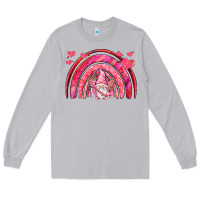 Moon Dust valentines day rainbow with cupid gnome Long Sleeve Tee - NancyCooperArtShop