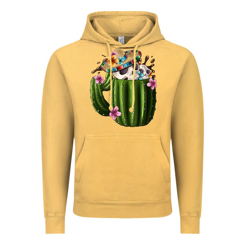 Day Of The Dead Mexican Cactus Vintage Hoodie by FaDigitalArtStudio | Teevron