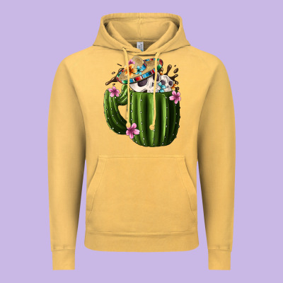 Day Of The Dead Mexican Cactus Vintage Hoodie Designed By Fadigitalartstudio