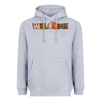 Heather Grey welcome pumpkin Heavyweight Hoodie - BundleAndBundleShop