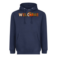 Navy welcome pumpkin Heavyweight Hoodie - BundleAndBundleShop