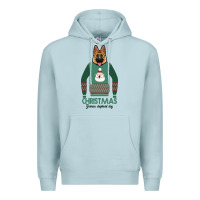 Blue Mist German shepherd dog Christmas Premium Hoodie - Bettercallsaul
