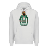 Dove Grey German shepherd dog Christmas Premium Hoodie - Bettercallsaul