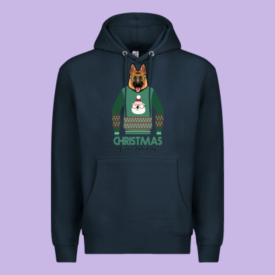 German Shepherd Dog Christmas Premium Hoodie Designed By Bettercallsaul