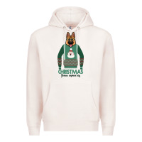 Pale Pink German shepherd dog Christmas Premium Hoodie - Bettercallsaul