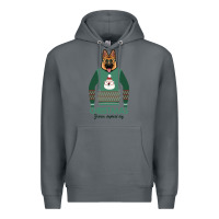 Rock German shepherd dog Christmas Premium Hoodie - Bettercallsaul