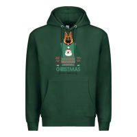 Sports Green German shepherd dog Christmas Premium Hoodie - Bettercallsaul