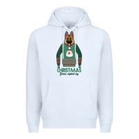 White German shepherd dog Christmas Premium Hoodie - Bettercallsaul
