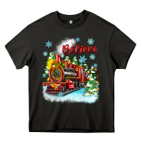 Asphalt christmas polar express believe Heavy Core Tee - Zillion Design Studio