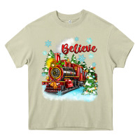 Mossy christmas polar express believe Heavy Core Tee - Zillion Design Studio