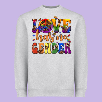 Love Has No Gender Heavyweight Sweatshirt Designed By Jahusdesignshop