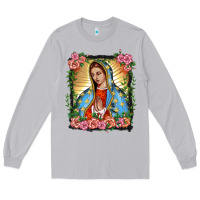 Moon Dust lady of guadalupe portrait Long Sleeve Tee - BarkalooDesign