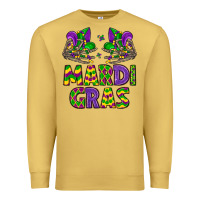 Antique Gold mardi gras Premium Sweatshirt - LillyAllenDesigns