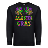 Black mardi gras Premium Sweatshirt - LillyAllenDesigns