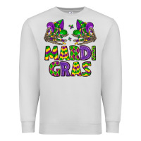 Dove Grey mardi gras Premium Sweatshirt - LillyAllenDesigns