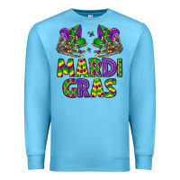 Ocean Blue mardi gras Premium Sweatshirt - LillyAllenDesigns