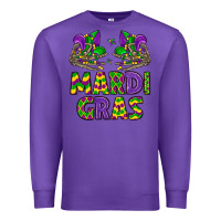 Purple mardi gras Premium Sweatshirt - LillyAllenDesigns