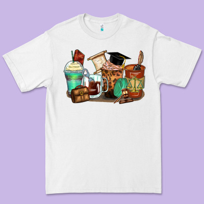 Lawyer Coffee Cups Premium Tee Designed By Zillion Design Studio