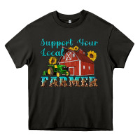 Asphalt western support your local farmer Heavy Core Tee - Artiststas