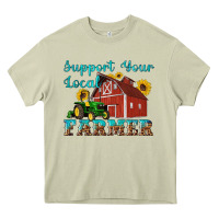 Mossy western support your local farmer Heavy Core Tee - Artiststas