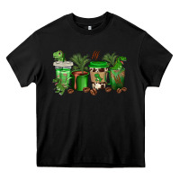 Black t  rex coffee cups Heavy Core Tee - texasbilliewilder