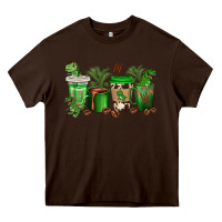 T  Rex Coffee Cups Heavy Core Tee | Teevron