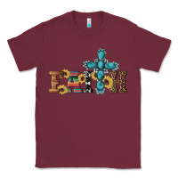 Burgundy western gemstone cross faith Classic Tee - Artiststas